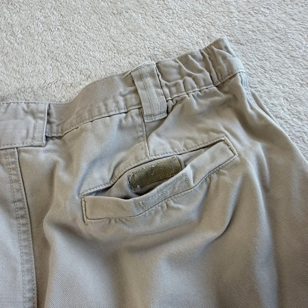 LL‎ Bean Comfort Waist Khaki Cargo Pants Mens 33x30 Gorpcore Dadcore Cotton